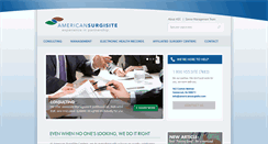 Desktop Screenshot of americansurgisite.com